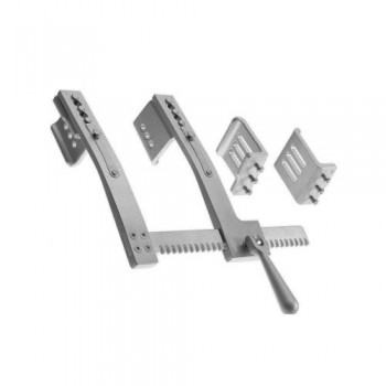 Burford Rib Spreader With 2 Pairs of Lateral Blades Aluminium